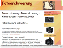 Tablet Screenshot of fotoarchivierung.com